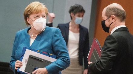 Die Atmosphäre zwischen dem Union-Lager mit Bundeskanzlerin Angela Merkel und dem Koalitionspartner SPD mit Vizekanzler Olaf Scholz wird schlechter. 