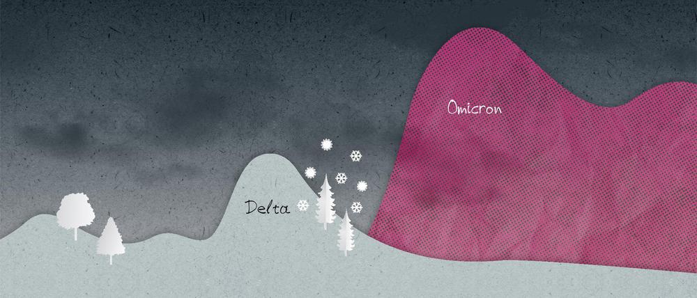 Der Anstieg der Omikron-Infektionen könnte noch im Winter deutlich stärker sein, als der der vorangegangenen Delta-Welle.