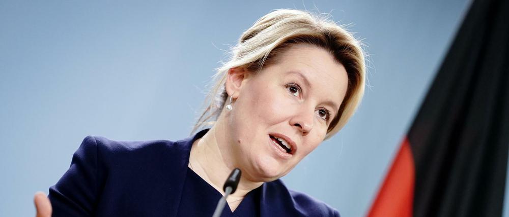 Bundesfamilienministerin Franziska Giffey (SPD).