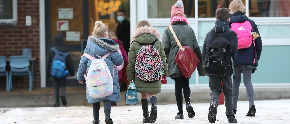 Schüler in Großbritannien – überdurchschnittlich hohe Infektionszahlen.
