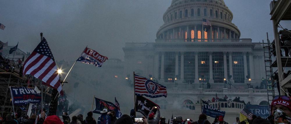 Wird Trump angeklagt? Noch laufen die Anhörungen des Untersuchungsausschusses zum Sturm auf das Kapitol am 6. Januar 2021.