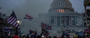 Wird Trump angeklagt? Noch laufen die Anhörungen des Untersuchungsausschusses zum Sturm auf das Kapitol am 6. Januar 2021.