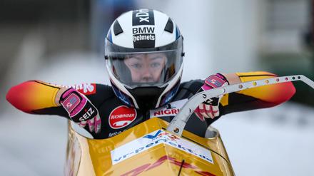 Laura Nolte fuhr am Samstag mit Anschieberin Deborah Levi in beiden Läufen Start- und Lauf-Bestzeit.