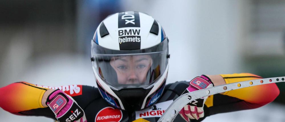 Laura Nolte fuhr am Samstag mit Anschieberin Deborah Levi in beiden Läufen Start- und Lauf-Bestzeit.
