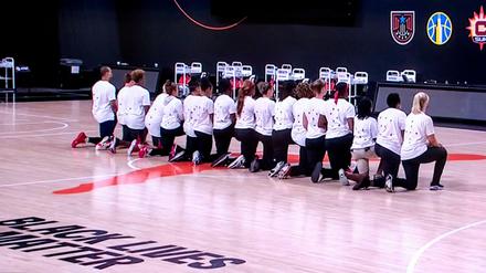 Starkes Zeichen: Die Sportlerinnen der WNBA positionieren sich gegen Polizeigewalt und Rassismus.