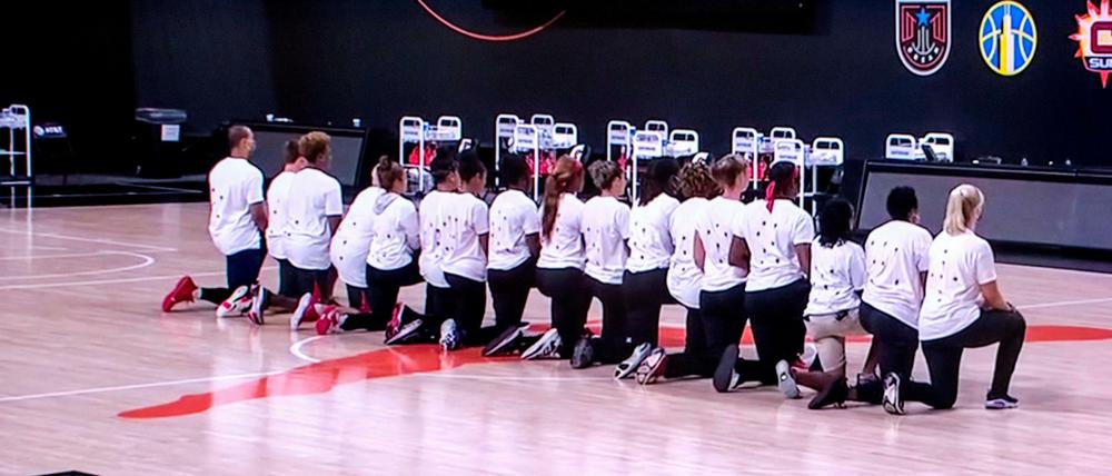 Starkes Zeichen: Die Sportlerinnen der WNBA positionieren sich gegen Polizeigewalt und Rassismus.