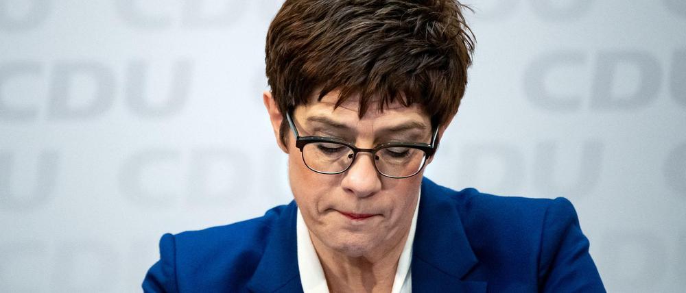 Der Tag des Rückzugs - Annegret Kramp-Karrenbauer