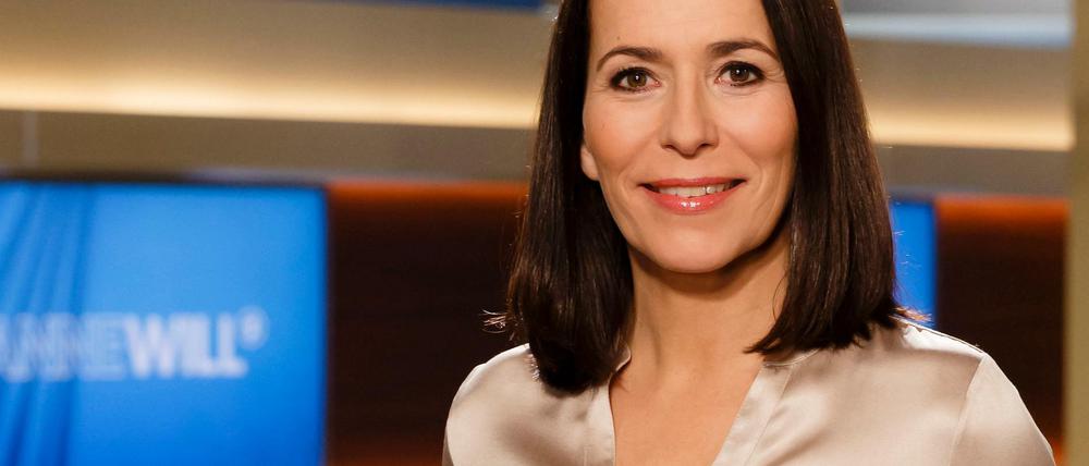 Moderatorin Anne Will führt durch den Sonntagstalk im Ersten.