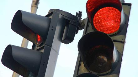 Ampel auf rot.