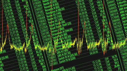 Das große Flimmern. Börsenkurse des Dax.