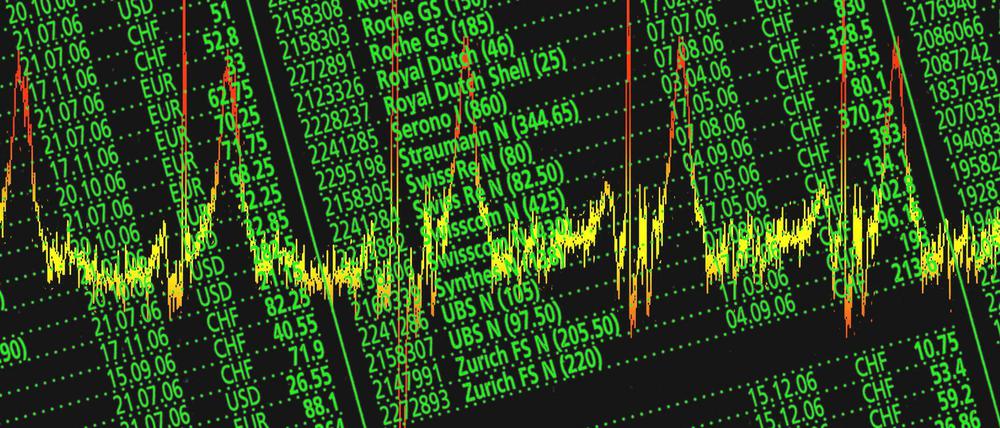 Das große Flimmern. Börsenkurse des Dax.
