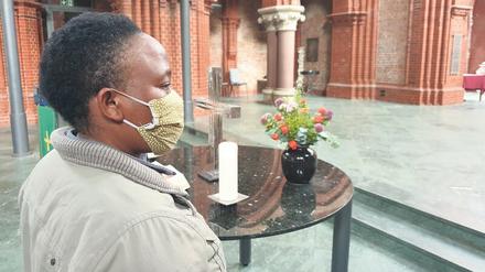 Diana Namusoke im Berliner Kirchenasyl.