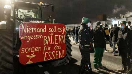 Protest: Ende des Jahres demonstrierten Bauern gegen die Butterpreissenkung. 