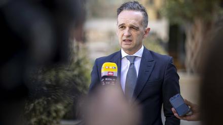 Vor dreieinhalb Jahren war er noch gegen Atomwaffen, heute will er nicht auf sie verzichten: Heiko Maas, Außenminister, kürzlich in Kairo.