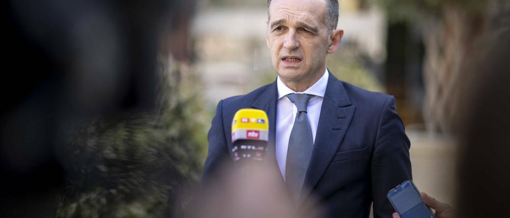 Vor dreieinhalb Jahren war er noch gegen Atomwaffen, heute will er nicht auf sie verzichten: Heiko Maas, Außenminister, kürzlich in Kairo.