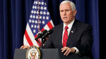 Mike Pence, Noch-Vizepräsident der USA (Archivbild)