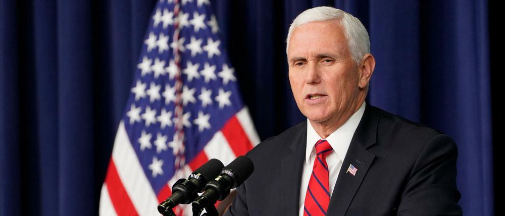 Mike Pence, Noch-Vizepräsident der USA (Archivbild)