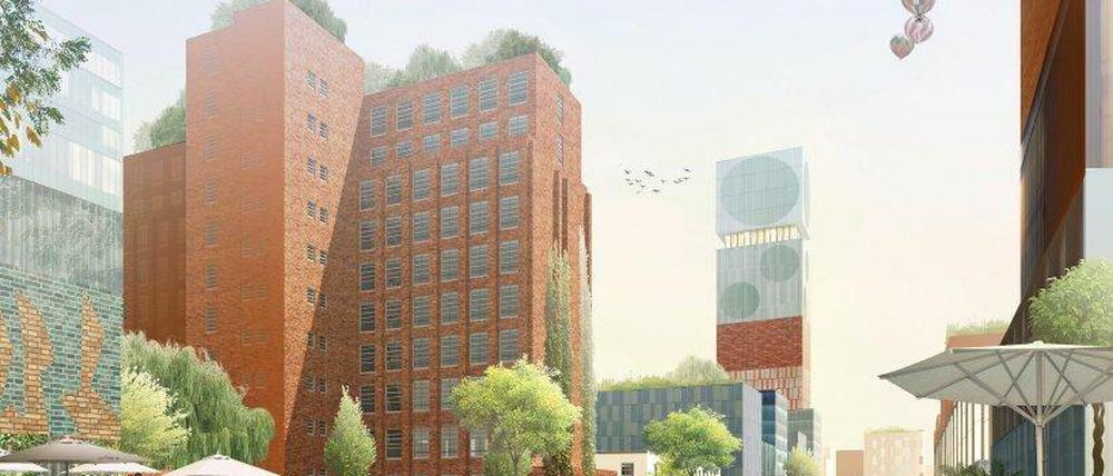 Frühjahr 2020. In dieser Ideen-Skizze ist der Turm noch drauf - und war das Gesprächsthema No1 für viele.