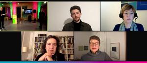 Florian Bengert (CURIOUS ABOUT), Annamaria Deiters-Schwedt (empirica AG), Barbara Hoidn (Hoidn Wang Partner) und Regula Lüscher, Senatsbaudirektorin.