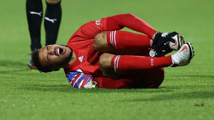 Das tat weh! Corentin Tolisso und die Bayern erlebten in Kiel einen gebrauchten Tag. 