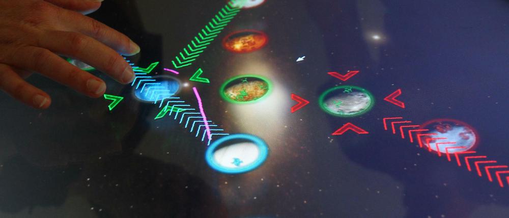 Mit Multitouch-Screens zum Vorreiter. Die Firma Interactive Scape hat es mit Hilfe von Wissenschaftlern der TU Berlin geschafft.