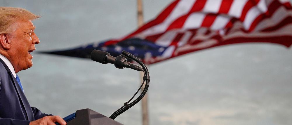 Präsident Donald Trump bei einer Wahlkampfveranstaltung im September 2020.