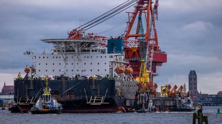 Das russische Pipeline-Verlegeschiff "Fortuna" ist jetzt Ziel der US-Sanktionen geworden.