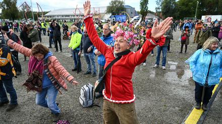 Ein Querdenken-Gottesdienst am Bodensee.