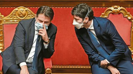 Entscheidende Abstimmung. Mitten in der Corona-Pandemie muss Regierungschef Conte die Vertrauensfrage stellen.