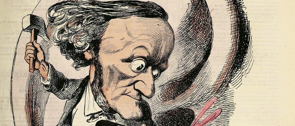 Der Ohrzertrümmerer. Richard Wagner, gesehen vom Chefzeichner der französischen Satirezeitschrift „L’Eclipse“ 1869.