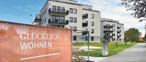  Auch Berliner ziehen zunehmend in den Speckgürtel der Hauptstadt, wie hier in der Gemeinde Schönefeld in Brandenburg. 