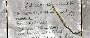 Außer Kritzeleien wie dieser im Jugendwerkhof Torgau gibt es kaum Informationen darüber, was Kinder in den Heimen der DDR ertragen mussten. Ein Forschungsprojekt lädt jetzt Betroffene dazu ein, vom Erlebten zu erzählen.