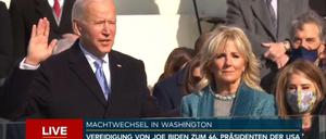 Feierlicher Moment: Joe Biden wird als US-Präsident vereidigt. 