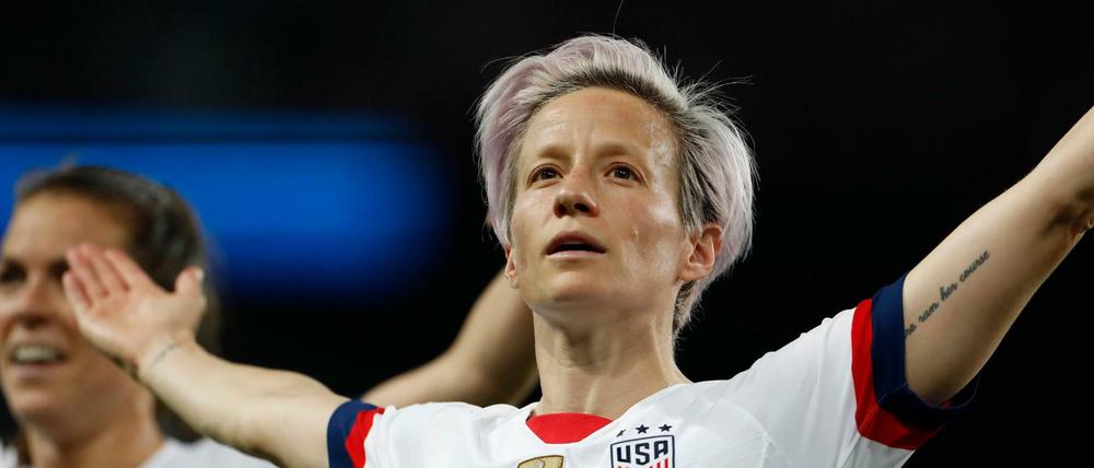 Megan Rapinoes Jubelpose bei der Weltmeisterschaft 2019 gehört zu den ikonischen Sport-Momente der letzten Jahre.