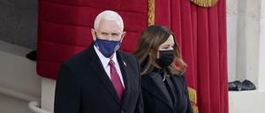 Der ehemalige Vizepräsident der USA, Mike Pence, bei Bidens Amteinsführung.