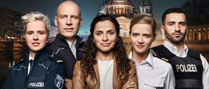 Sesede Terziyans und das Team der ARD-Serie „WaPo Berlin“.