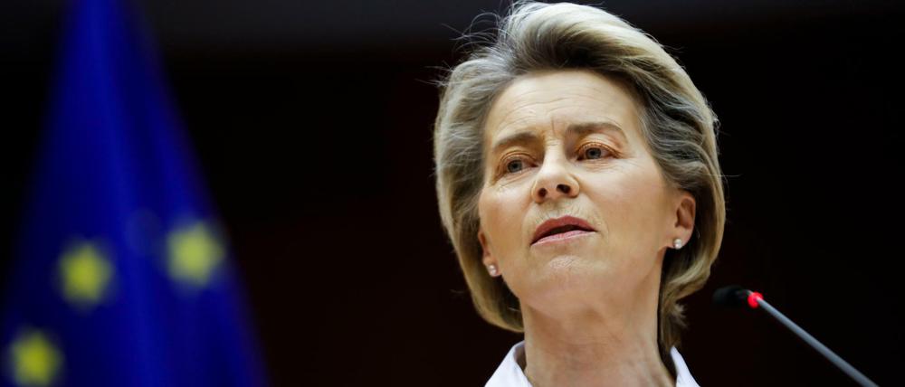 Steht wegen der Impfstoffstrategie der EU in der Kritik: Kommissionspräsidentin Ursula von der Leyen.