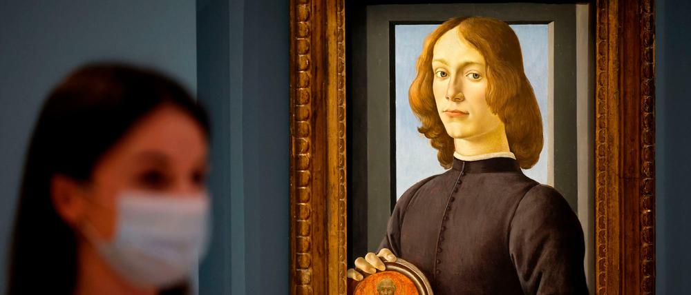 Botticellis „Portrait of a Young Man Holding a Roundel“