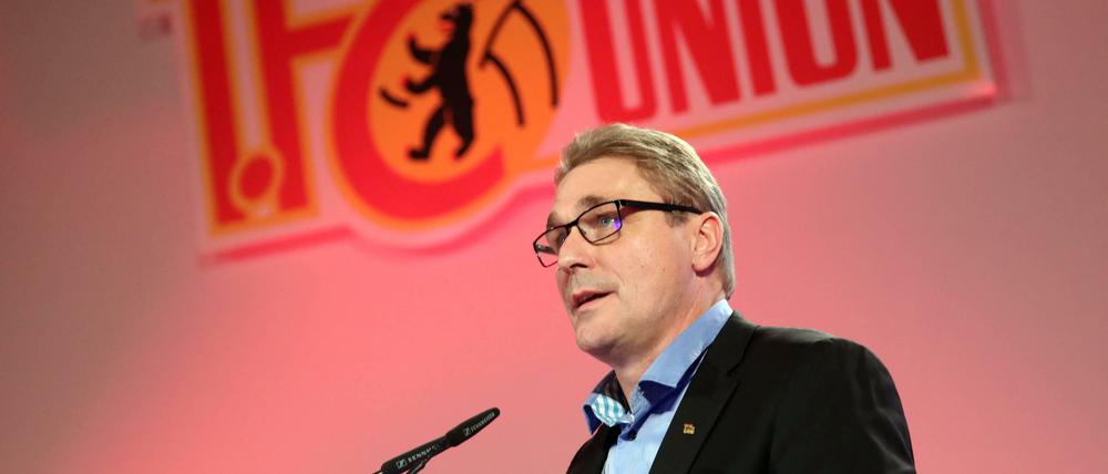 Früher stand Oskar Kosche bei Union im Tor, seit einigen Jahren ist er Präsidiumsmitglied.