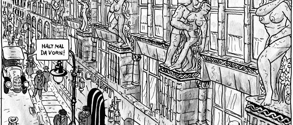 Detailreich: Ein Panel aus „Verrückt. Der Comic zum Berliner Schloss“.