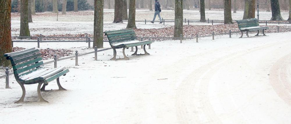 Zwei bis sechs Zentimeter Neuschnee kann es in Berlin und dem Umland geben