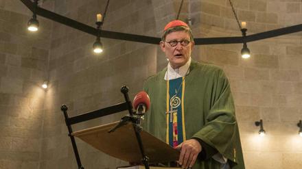 Aufklärungsunwillig. Kardinal Woelki 2017 bei einer Masse in Tabgha am Nordufer des Sees Genezareth. 