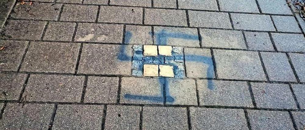 Das Foto haben die Macher des Projekts Stolperstein auf Twitter geteilt.