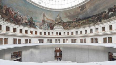 Mit gewaltigem Deckengemälde. Die Bourse de Commerce im Pariser Hallenviertel wurde vom japanischen Architekten Tadao Ando für die Kunst umgebaut.