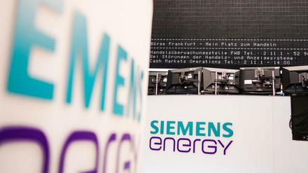 Logo von Siemens Energy an der Frankfurter Wertpapierbörse (Archivbild).