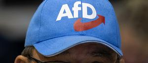 Teilnehmer einer AfD-Versammlung in Sachsen (Archivbild)
