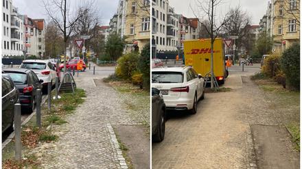 Die Garibaldistraße in Wilhelmsruh.