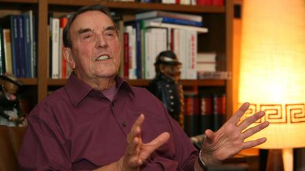 Hübner, hier im Tagesspiegel-Interview 2010, war von 1968 bis 1987 Präsident der Berliner Polizei.