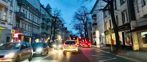 Die gute, alte Pichelsdorfer Straße. Einst Spandaus stolze Einkaufsmeile. Hier im Januar 2021.