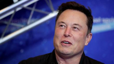 Spricht nicht zufällig von "Giga Berlin": Tesla-Chef Elon Musk im Dezember bei einer Preisverleihung in der Hauptstadt.